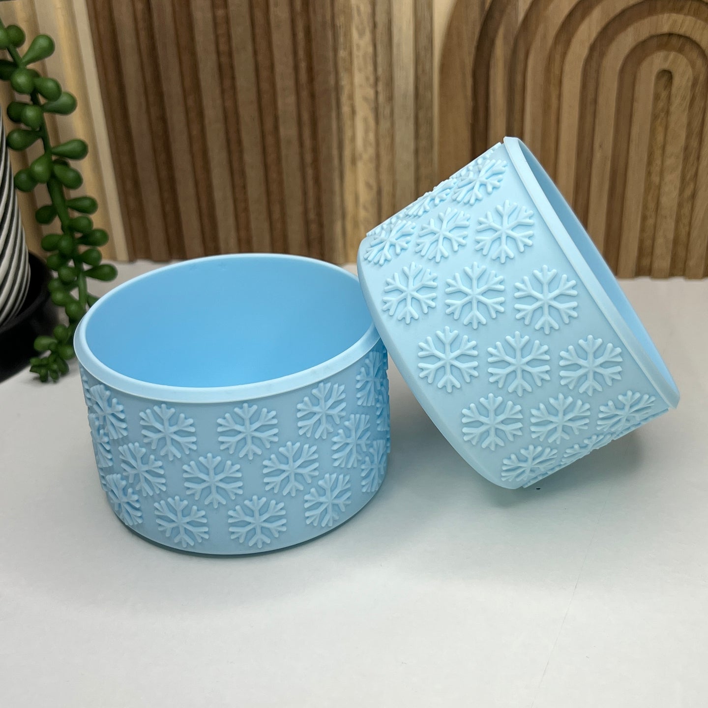 Blue Snowflake Tumbler Boot